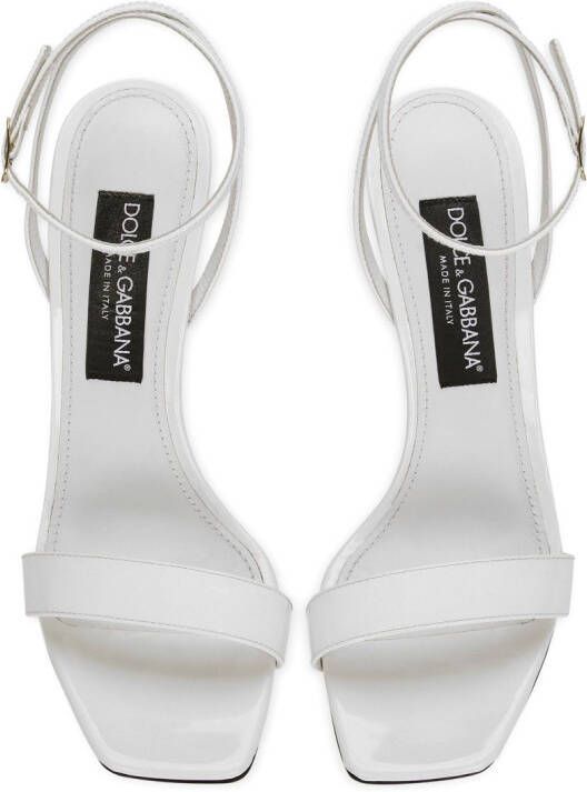 Dolce & Gabbana Keira 105mm DG-heel sandals White