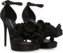 Dolce & Gabbana Keira 105mm floral-appliqué sandals Black - Thumbnail 2