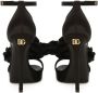 Dolce & Gabbana Keira 105mm floral-appliqué sandals Black - Thumbnail 3