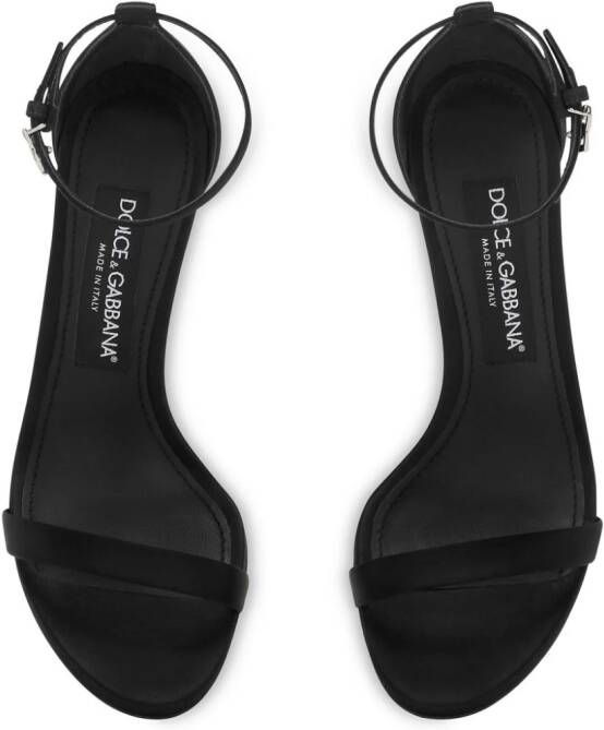Dolce & Gabbana Keira 105mm leather sandals Black