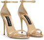 Dolce & Gabbana Keira 105mm leather sandals Gold - Thumbnail 2