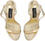 Dolce & Gabbana Keira 105mm padlock-detail sandals Gold - Thumbnail 4