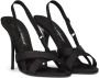 Dolce & Gabbana 105mm crossover-strap satin sandals Black - Thumbnail 2
