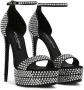 Dolce & Gabbana 145mm rhinestone-embellished platform sandals Black - Thumbnail 2