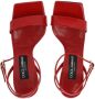 Dolce & Gabbana 3.5 105mm patent leather sandals Red - Thumbnail 4