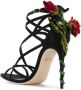 Dolce & Gabbana Keira embroidered satin sandals Black - Thumbnail 3