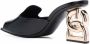 Dolce & Gabbana Keira Iguana-print leather mules Black - Thumbnail 3