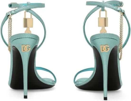 Dolce & Gabbana Keira leather sandals Blue