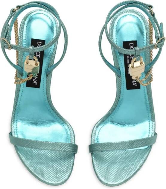 Dolce & Gabbana Keira leather sandals Blue