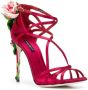 Dolce & Gabbana Keira rose jewelled sandals Red - Thumbnail 2