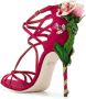 Dolce & Gabbana Keira rose jewelled sandals Red - Thumbnail 3