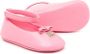 Dolce & Gabbana Kids bow-detail leather ballerina shoes Pink - Thumbnail 2