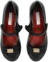 Dolce & Gabbana Kids bow-embellished ballerina shoes Black - Thumbnail 4