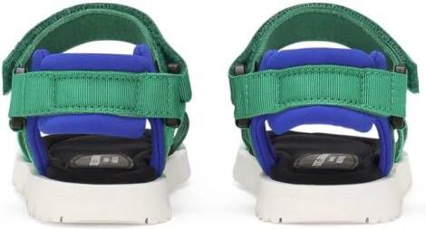 Dolce & Gabbana Kids branded grosgrain sandals Green
