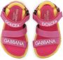 Dolce & Gabbana Kids branded grosgrain sandals Pink - Thumbnail 4