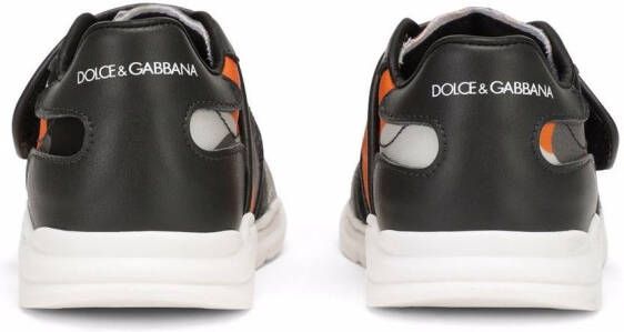 Dolce & Gabbana Kids camouflage-print touch-strap sneakers Black