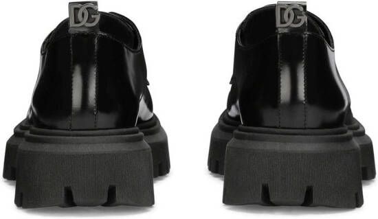 Dolce & Gabbana Kids leather derby shoes Black