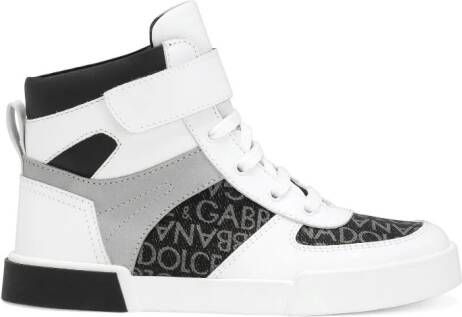 Dolce & Gabbana Kids colour-block high-top sneakers White
