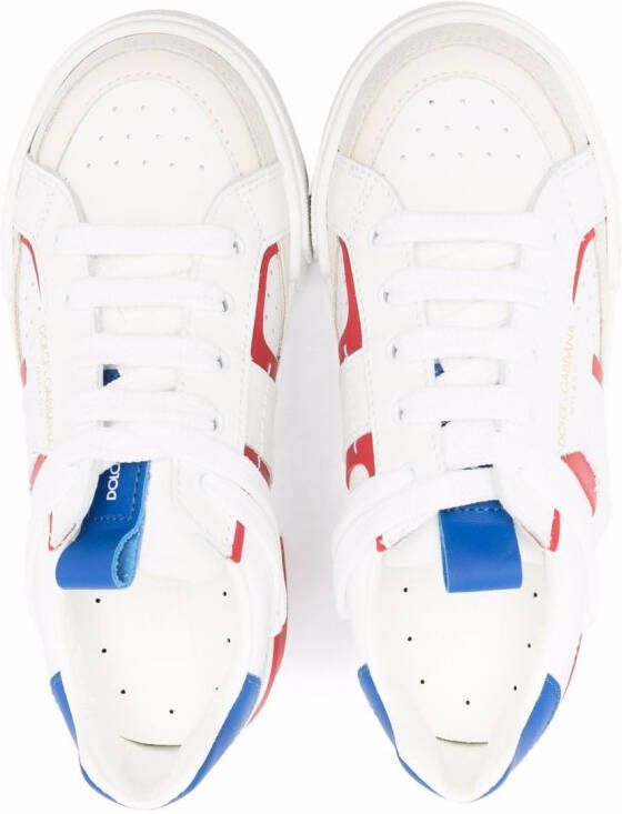 Dolce & Gabbana Kids contrasting details sneakers White