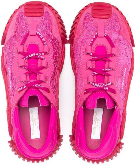 Dolce & Gabbana Kids Cordonetto lace ns1 sneakers Pink