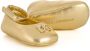 Dolce & Gabbana Kids foiled leather ballerina shoes Gold - Thumbnail 2