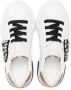Dolce & Gabbana Kids crystal-embellished leather sneakers White - Thumbnail 3