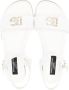 Dolce & Gabbana Kids crystal-embellished logo sandals White - Thumbnail 3
