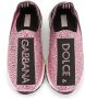 Dolce & Gabbana Kids crystal-embellished sneakers Pink - Thumbnail 3