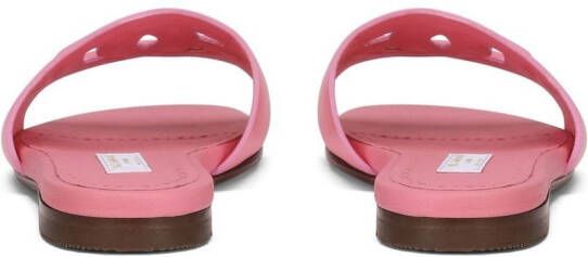 Dolce & Gabbana Kids DG Millennials leather sandals Pink