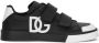Dolce & Gabbana Kids logo-embossed leather sneakers Black - Thumbnail 2