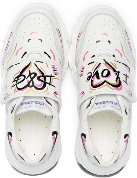 Dolce & Gabbana Kids Daymaster printed sneakers White
