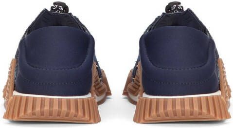 Dolce & Gabbana Kids NS1 patchwork-denim sneakers Blue