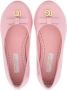Dolce & Gabbana Kids DG-logo patent leather ballerina shoes Pink - Thumbnail 4
