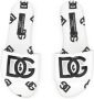 Dolce & Gabbana Kids DG cut-out leather slides White - Thumbnail 4