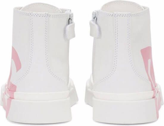 Dolce & Gabbana Kids DG logo high-top sneakers White