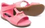 Dolce & Gabbana Kids DG-logo patent-leather sandals Pink - Thumbnail 2