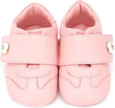 Dolce & Gabbana Kids DG logo pearl sneakers Pink