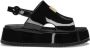 Dolce & Gabbana Kids DG patent-leather sandals Black - Thumbnail 2