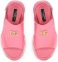 Dolce & Gabbana Kids DG patent-leather sandals Pink - Thumbnail 4