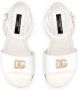 Dolce & Gabbana Kids DG patent-leather sandals White - Thumbnail 4