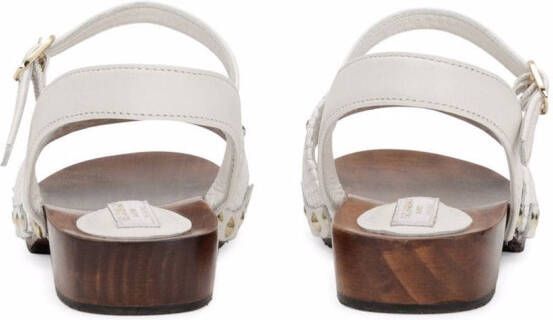 Dolce & Gabbana Kids embellished leather sandals White