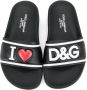 Dolce & Gabbana Kids embossed logo slides Black - Thumbnail 3