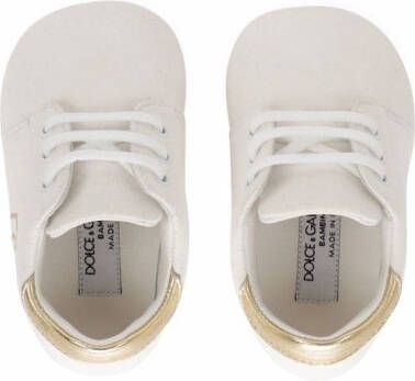 Dolce & Gabbana Kids DG-logo suede sneakers White