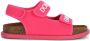 Dolce & Gabbana Kids embroidered-logo touch-strap sandals Pink - Thumbnail 2