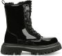 Dolce & Gabbana Kids patent leather combat boots Black - Thumbnail 2