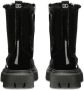Dolce & Gabbana Kids patent leather combat boots Black - Thumbnail 3