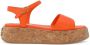 Dolce & Gabbana Kids flatform leather sandals Orange - Thumbnail 2