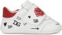 Dolce & Gabbana Kids poppy-print leather sneakers White - Thumbnail 2