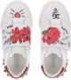Dolce & Gabbana Kids floral-painted touch-strap sneakers White - Thumbnail 4