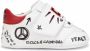 Dolce & Gabbana Kids graffiti-print leather sneakers White - Thumbnail 2